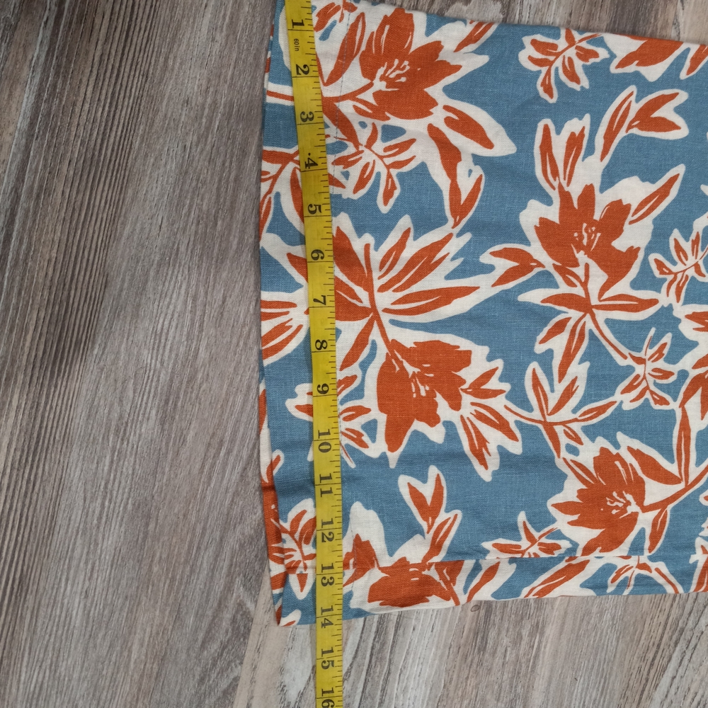 Denim & Co. Naturals Printed Wide Leg Linen Blend Pants Plus Size 3X - Picture 5 of 11